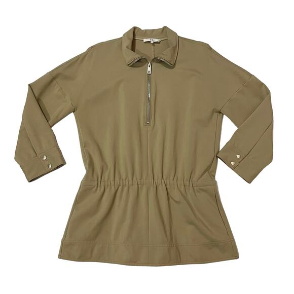 TIBI Bond Stretch Tunic Top - Tan - Medium - Picture 1 of 16